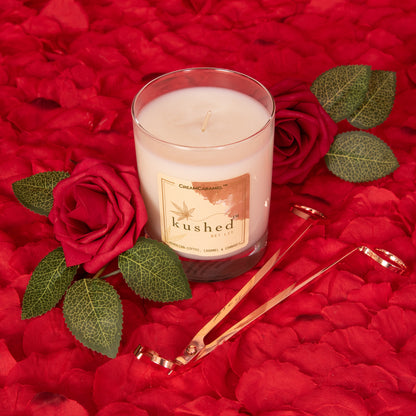 Cream Caramel Kushed Candles