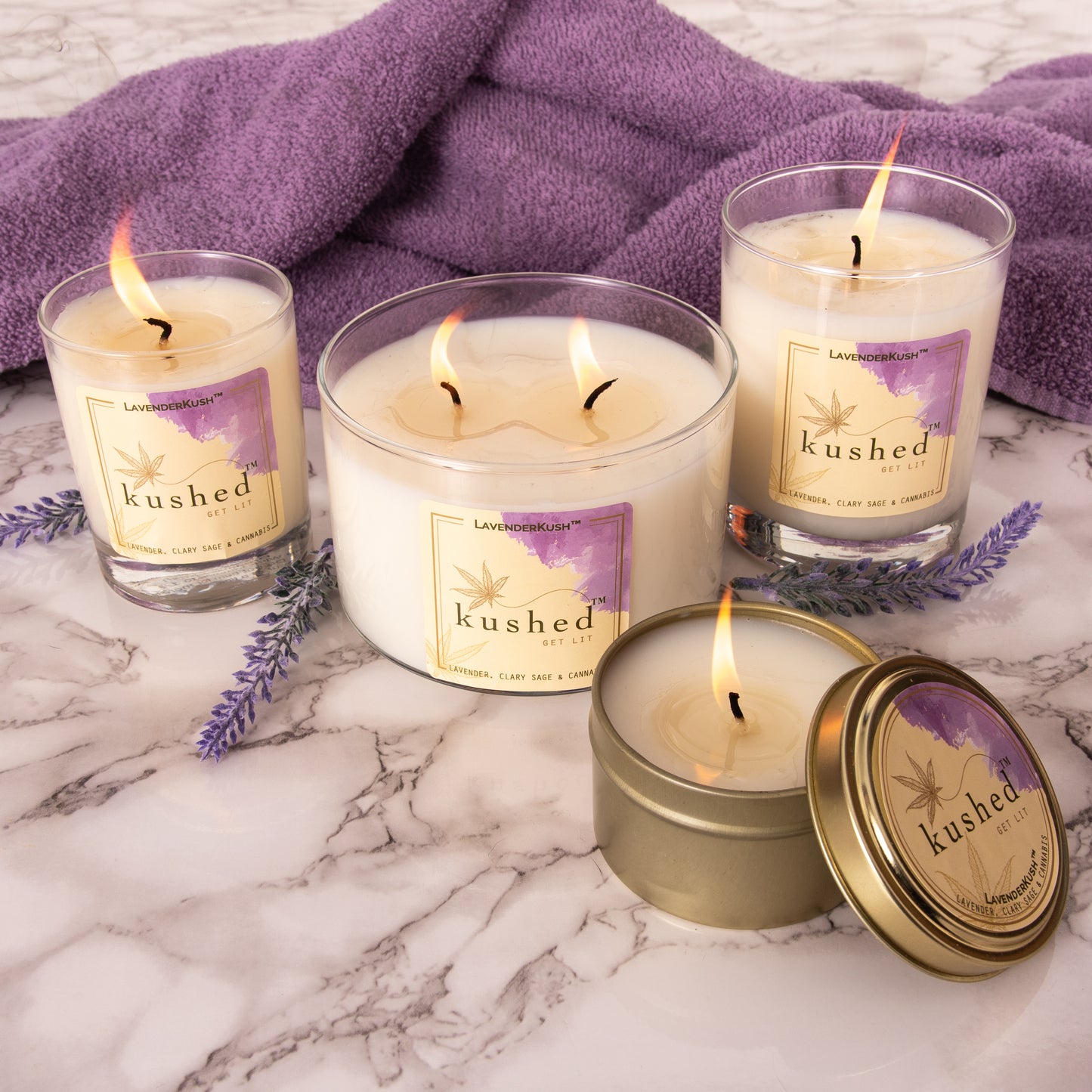 Lavender Kush Kushed Candles