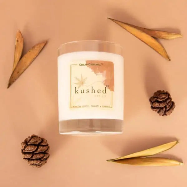 Cream Caramel Kushed Candles