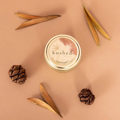 Cream Caramel Kushed Candles