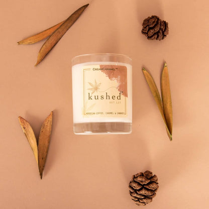Cream Caramel Kushed Candles