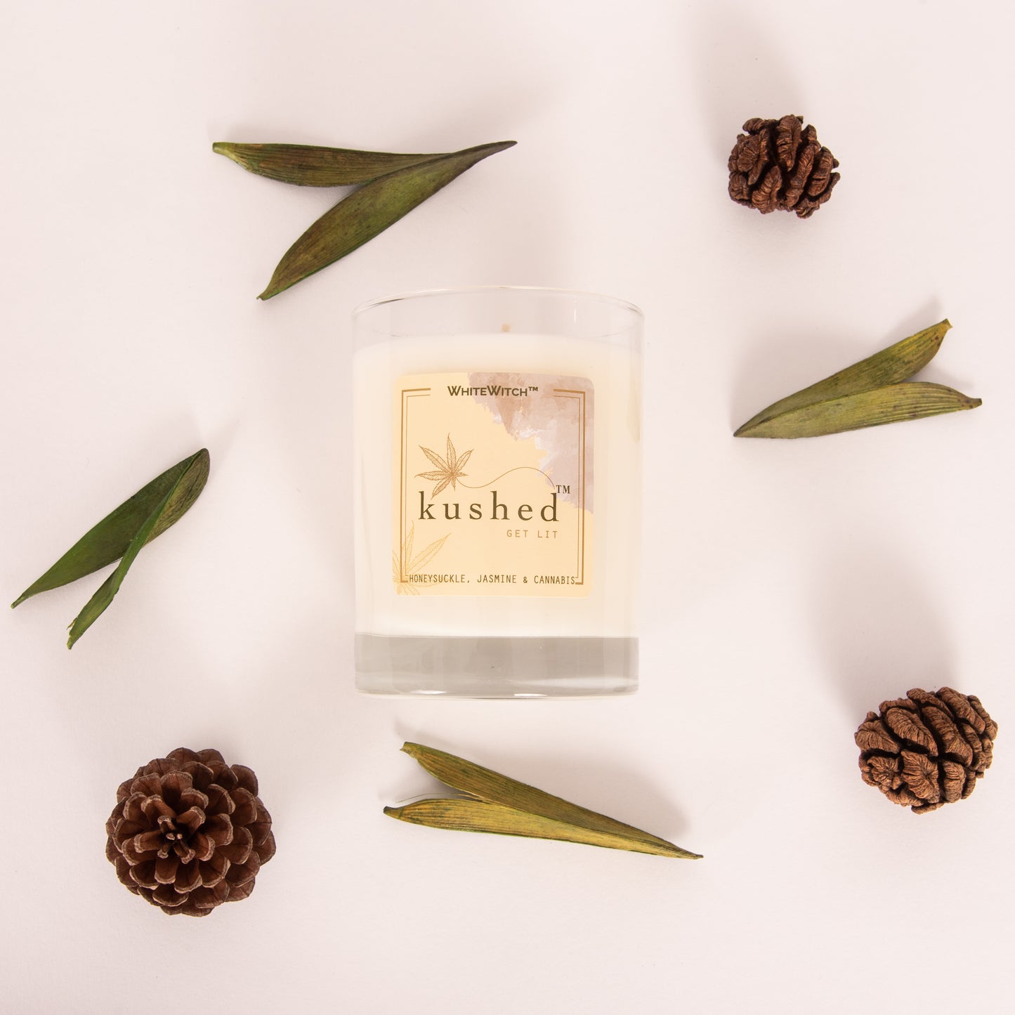 White Witch Kushed Candles