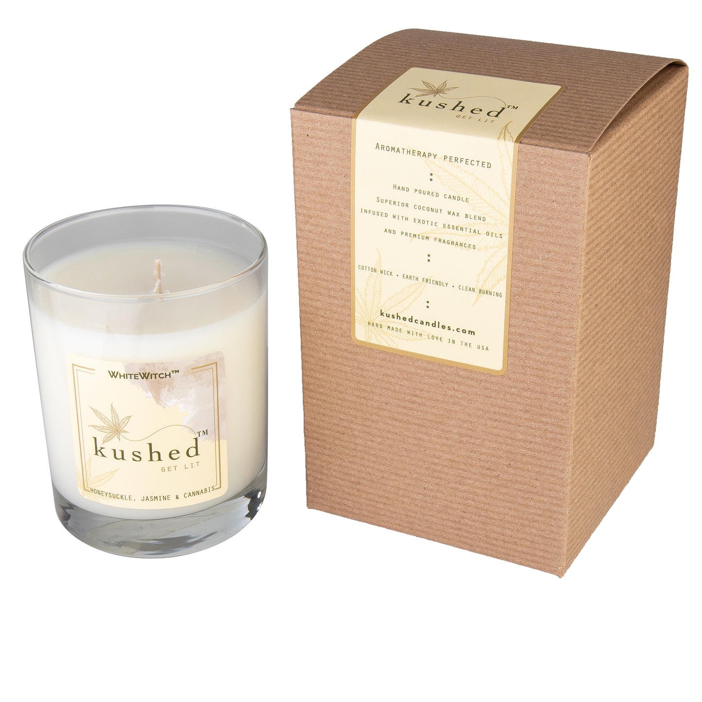 White Witch Kushed Candles