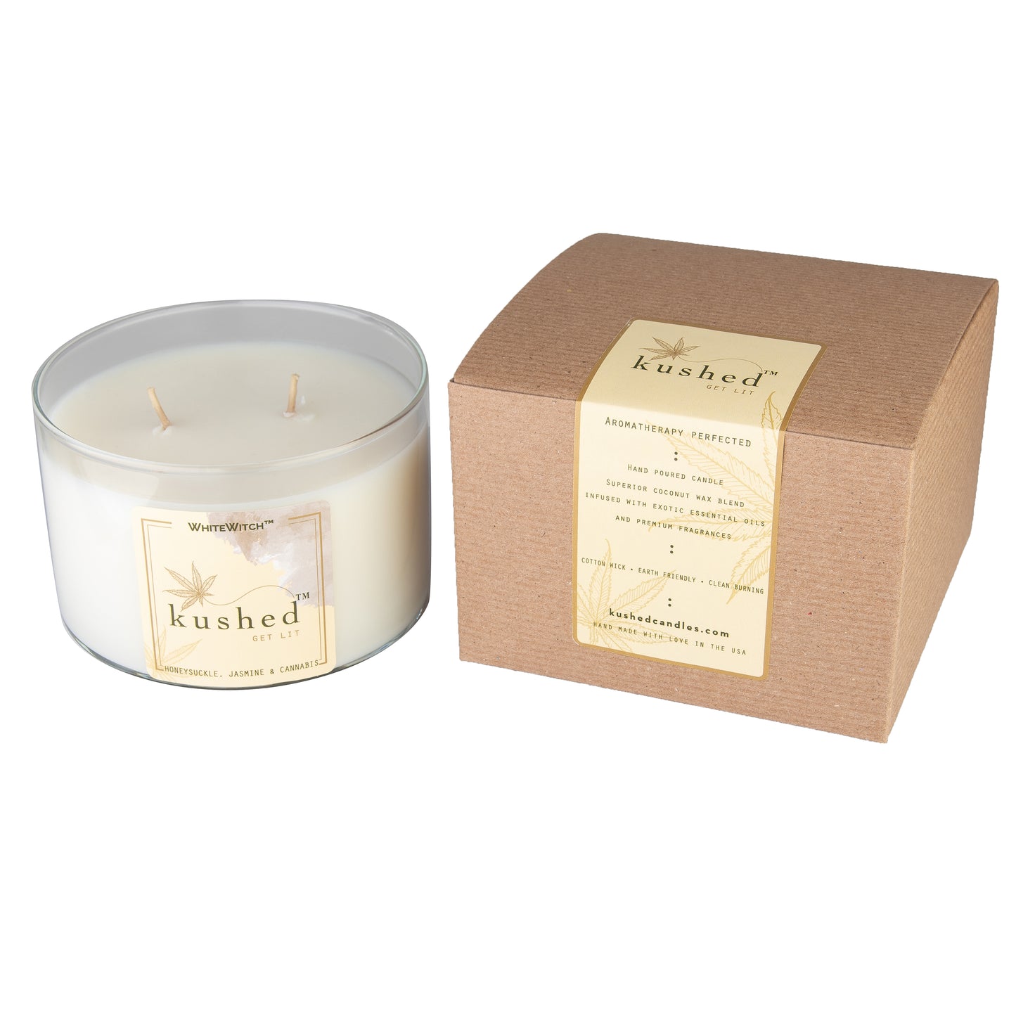 White Witch Kushed Candles