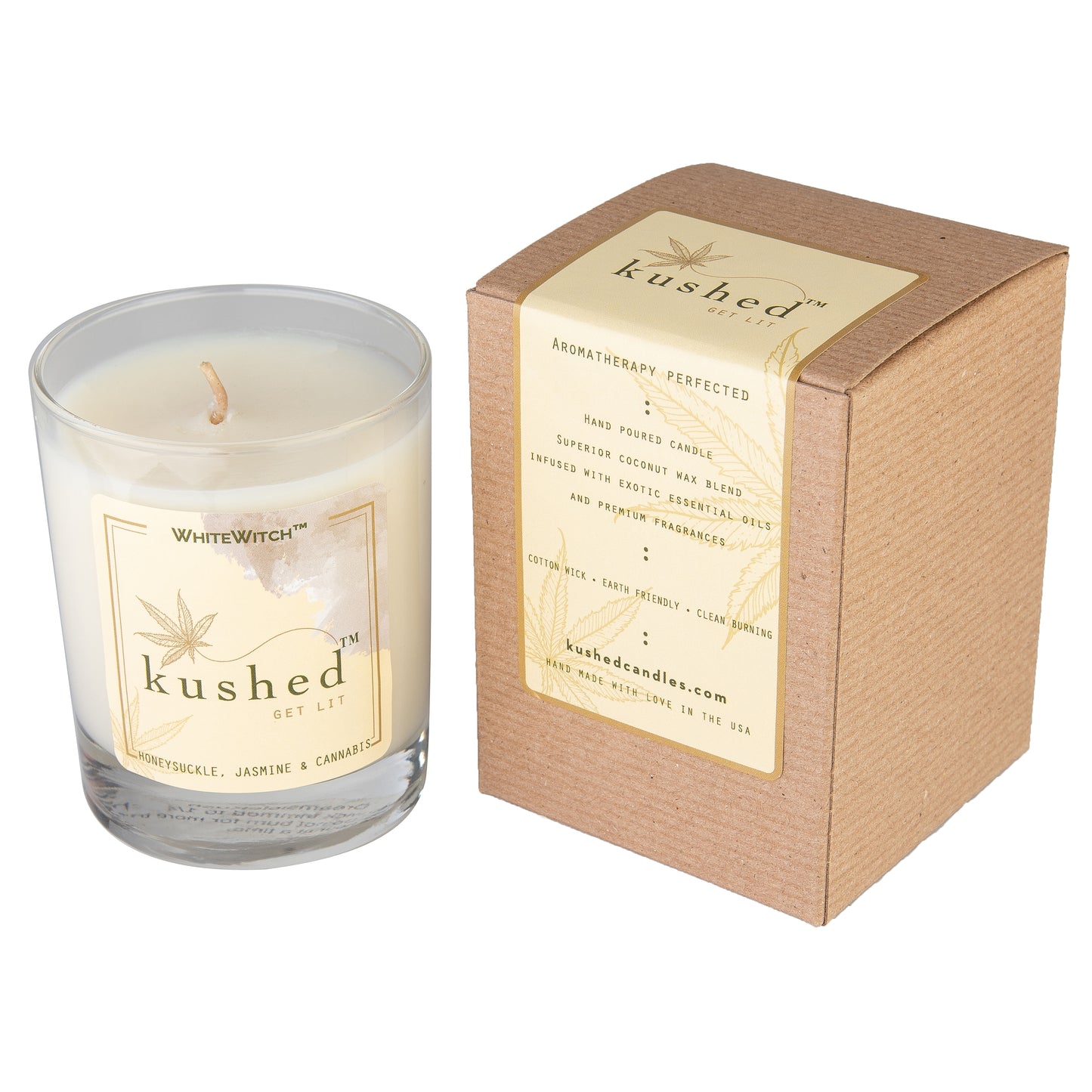 White Witch Kushed Candles